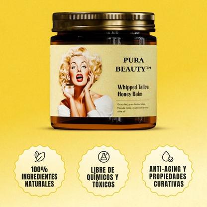 PuraBeauty™ - Bálsamo de miel y res batido